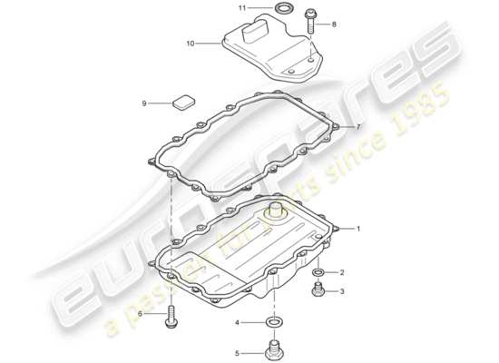 a part diagram from the Porsche Cayenne parts catalogue