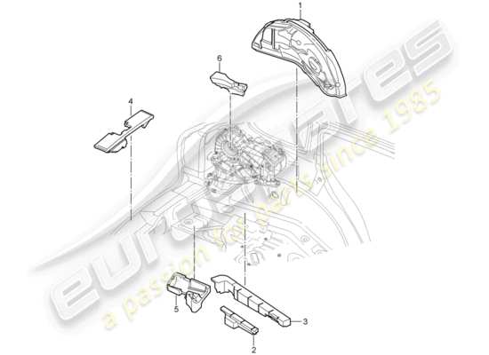 a part diagram from the Porsche Cayenne (2010) parts catalogue