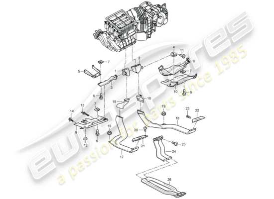 a part diagram from the Porsche Cayenne parts catalogue