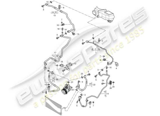 a part diagram from the Porsche Cayenne parts catalogue