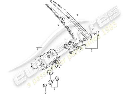 a part diagram from the Porsche Cayenne parts catalogue