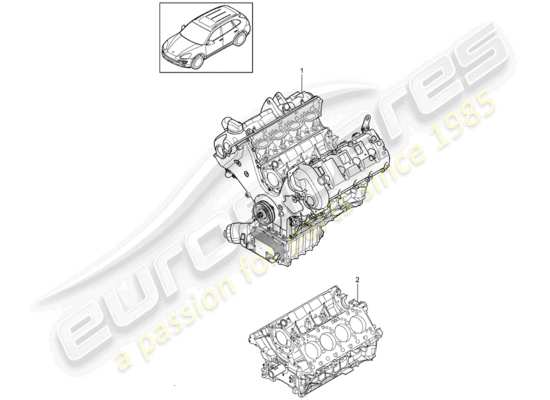 a part diagram from the Porsche Cayenne E2 parts catalogue