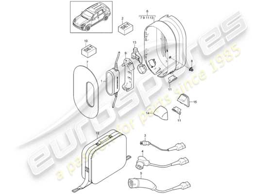 a part diagram from the Porsche Cayenne E2 parts catalogue