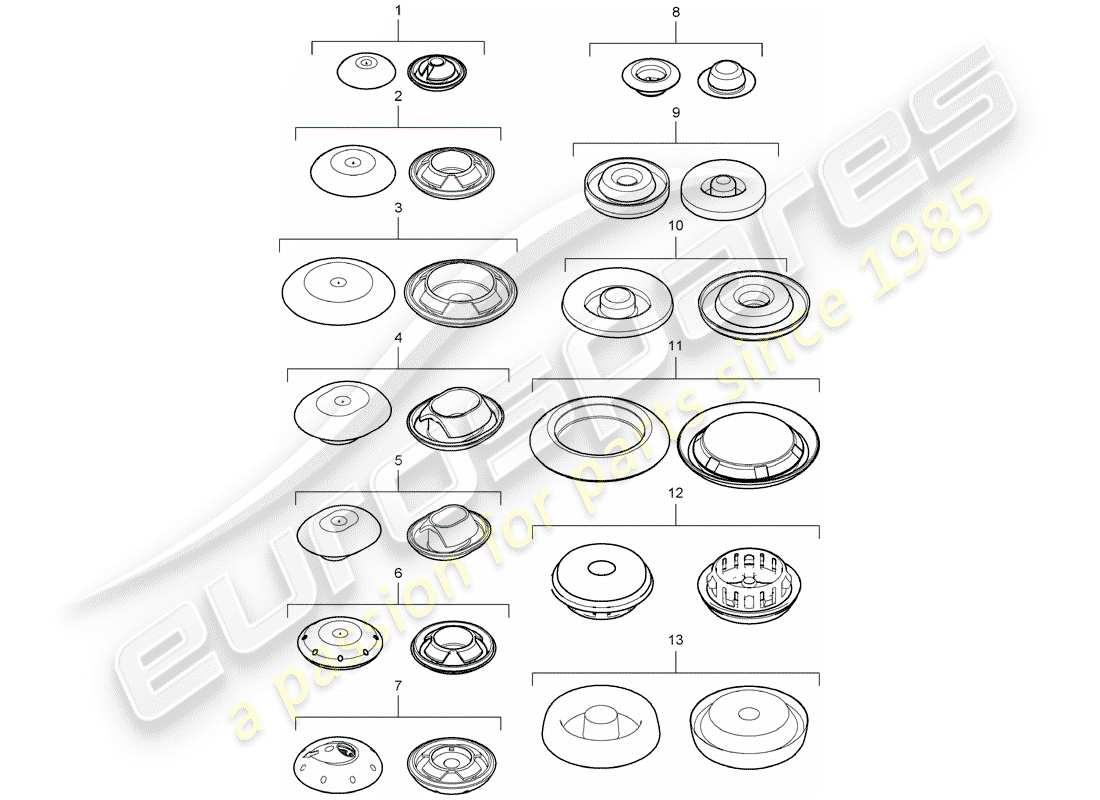 Porsche Cayenne E2 (2012) PLUG Part Diagram