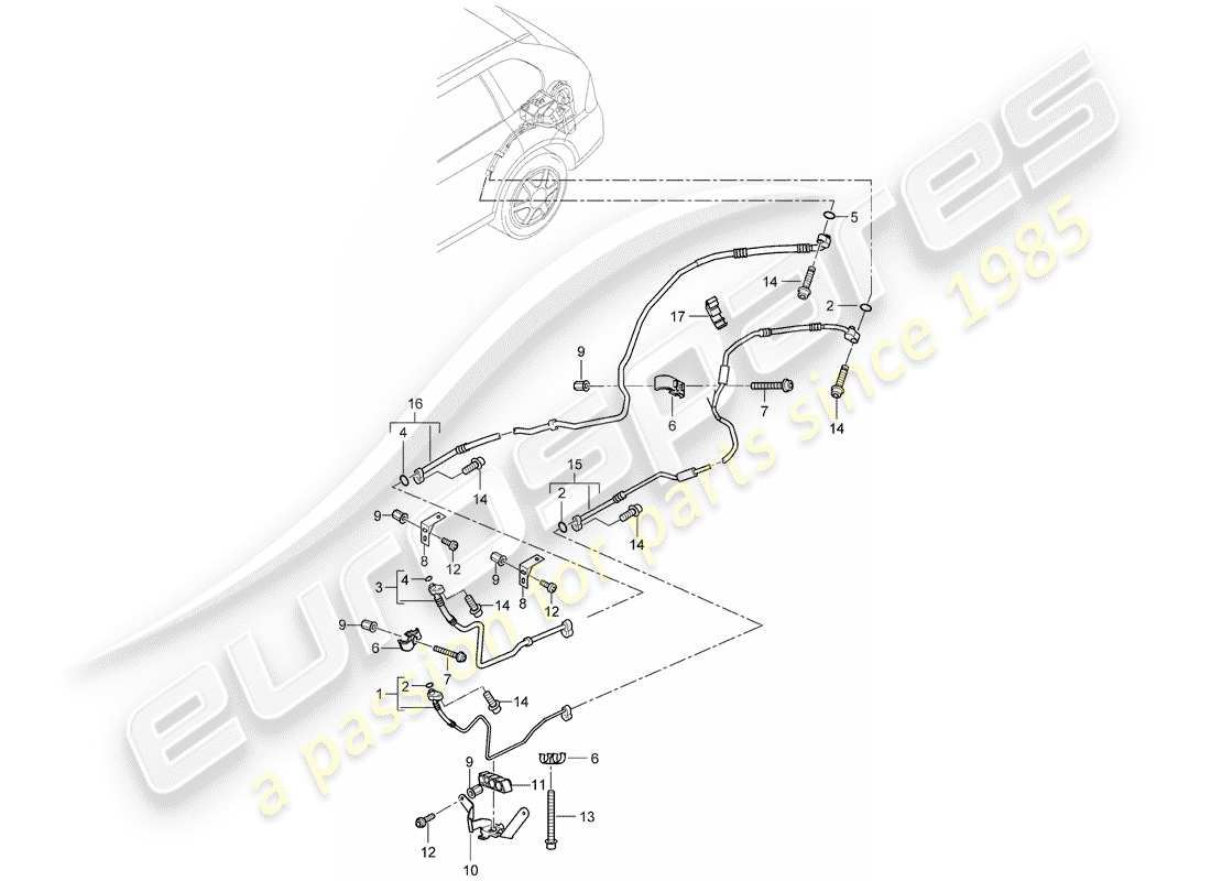 Porsche Cayenne E2 (2012) REFRIGERANT CIRCUIT Part Diagram