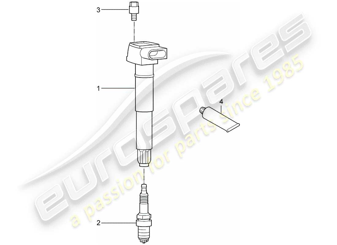 Porsche Cayenne E2 (2012) IGNITION SYSTEM Part Diagram