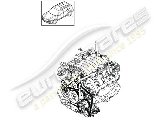 a part diagram from the Porsche Cayenne E2 parts catalogue