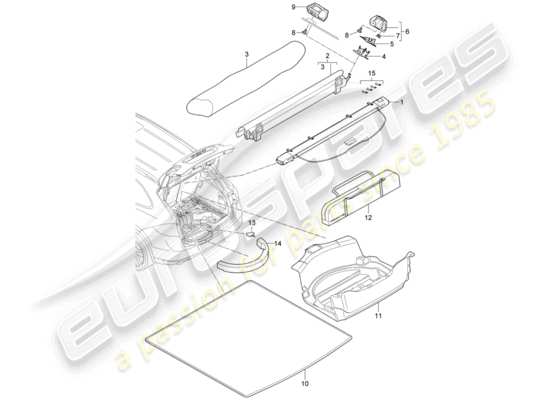 a part diagram from the Porsche Cayenne E2 parts catalogue