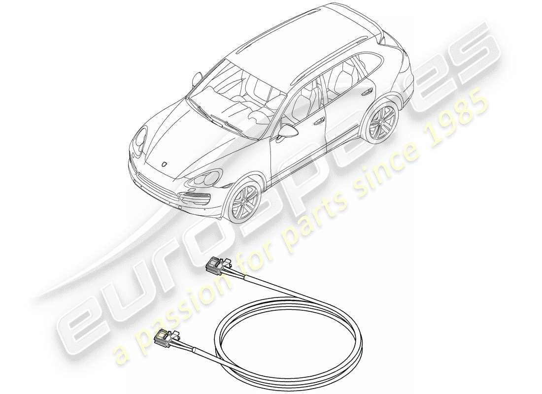 Porsche Cayenne E2 (2013) light fibre optic Part Diagram