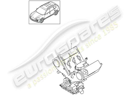 a part diagram from the Porsche Cayenne E2 parts catalogue