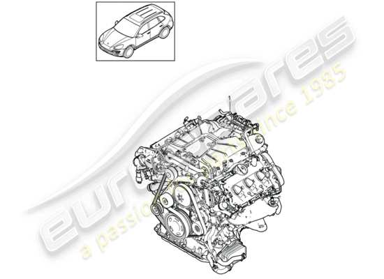 a part diagram from the Porsche Cayenne E2 parts catalogue