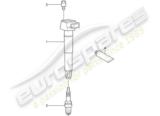 a part diagram from the Porsche Cayenne E2 parts catalogue