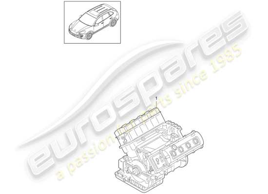 a part diagram from the Porsche Cayenne E2 parts catalogue