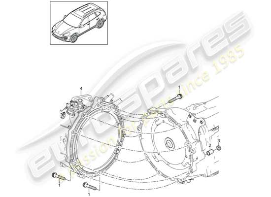 a part diagram from the Porsche Cayenne E2 parts catalogue