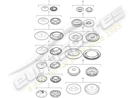 a part diagram from the Porsche Cayenne E2 parts catalogue