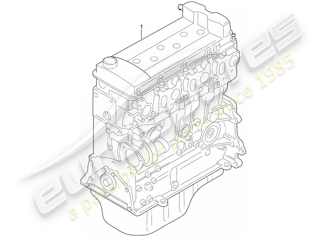 Porsche Cayenne E2 (2015) long block Part Diagram