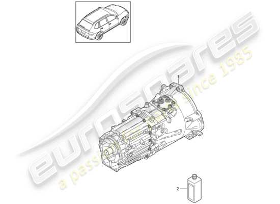 a part diagram from the Porsche Cayenne E2 parts catalogue