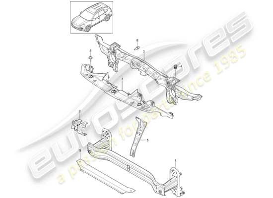 a part diagram from the Porsche Cayenne E2 parts catalogue