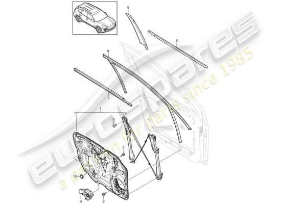 a part diagram from the Porsche Cayenne E2 parts catalogue