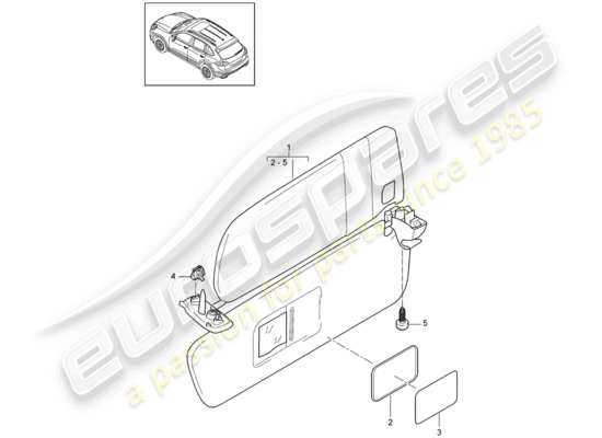 a part diagram from the Porsche Cayenne E2 parts catalogue