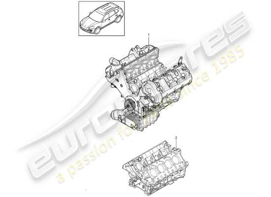 a part diagram from the Porsche Cayenne E2 parts catalogue