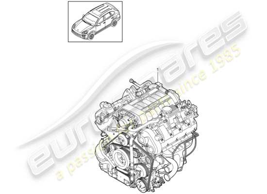 a part diagram from the Porsche Cayenne E2 parts catalogue