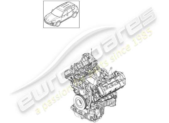 a part diagram from the Porsche Cayenne E2 parts catalogue