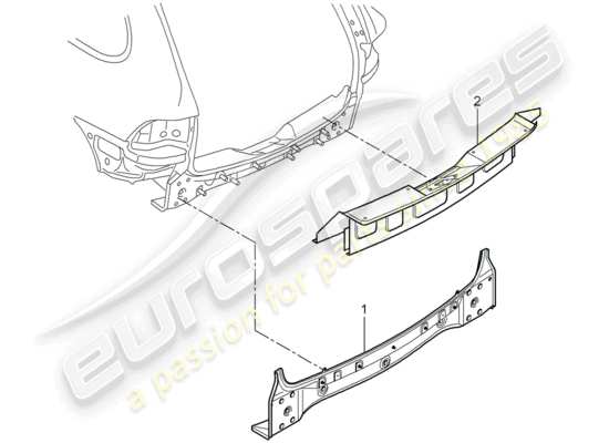 a part diagram from the Porsche Cayenne E2 parts catalogue