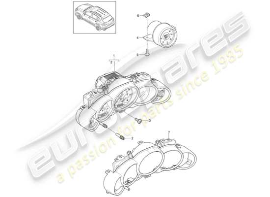 a part diagram from the Porsche Cayenne E2 parts catalogue