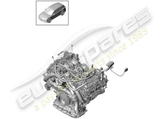 a part diagram from the Porsche Cayenne E3 parts catalogue