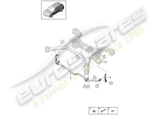 a part diagram from the Porsche Cayenne E3 parts catalogue