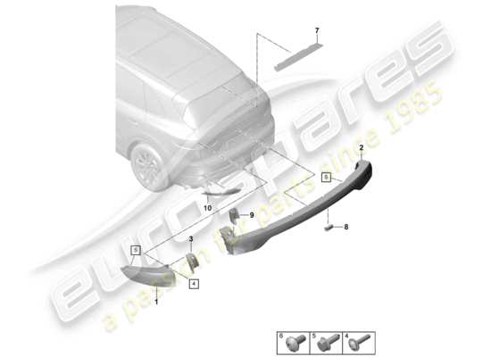 a part diagram from the Porsche Cayenne E3 parts catalogue