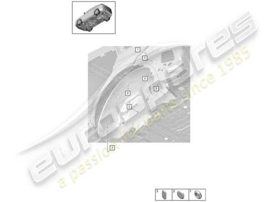 a part diagram from the Porsche Cayenne E3 parts catalogue