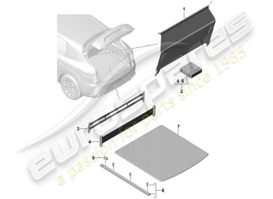 a part diagram from the Porsche Cayenne E3 parts catalogue