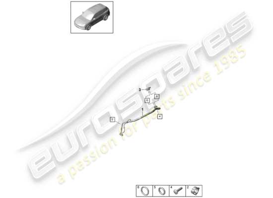 a part diagram from the Porsche Cayenne E3 parts catalogue