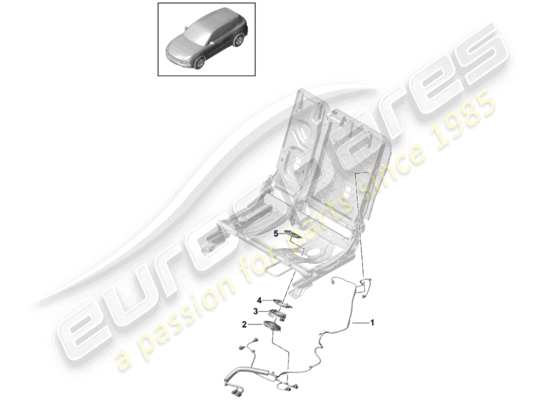 a part diagram from the Porsche Cayenne E3 parts catalogue