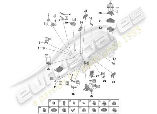 a part diagram from the Porsche Cayenne E3 parts catalogue