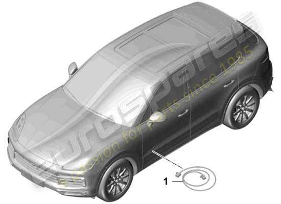 a part diagram from the Porsche Cayenne E3 parts catalogue