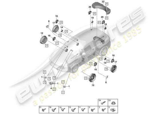 a part diagram from the Porsche Cayenne E3 parts catalogue