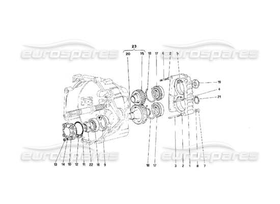 a part diagram from the Ferrari F40 parts catalogue