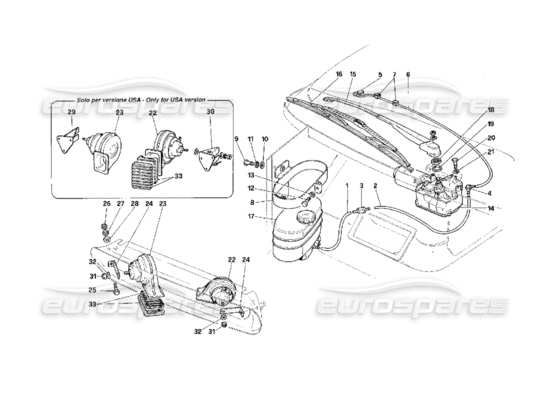 a part diagram from the Ferrari F40 parts catalogue