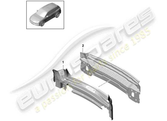 a part diagram from the Porsche Cayenne E3 parts catalogue