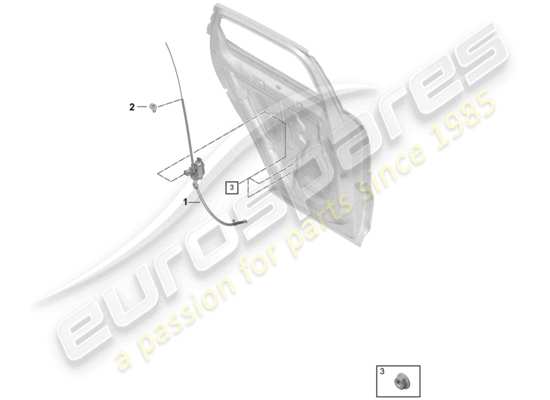 a part diagram from the Porsche Cayenne E3 parts catalogue