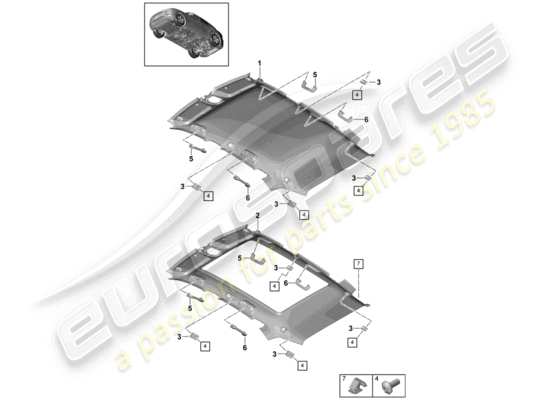 a part diagram from the Porsche Cayenne E3 parts catalogue