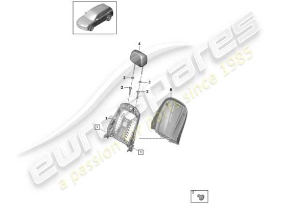 a part diagram from the Porsche Cayenne E3 parts catalogue