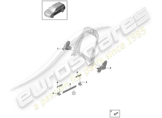 a part diagram from the Porsche Cayenne E3 parts catalogue