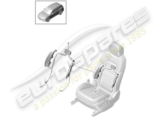 a part diagram from the Porsche Cayenne E3 parts catalogue