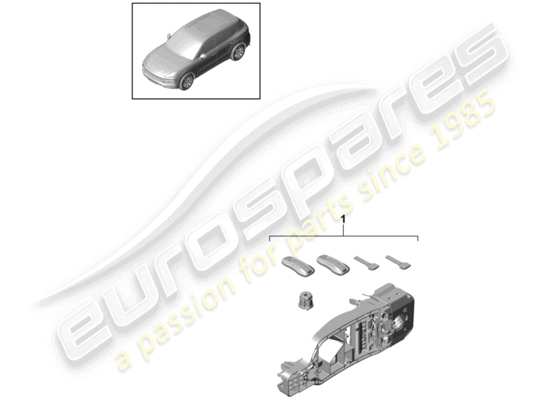 a part diagram from the Porsche Cayenne E3 parts catalogue