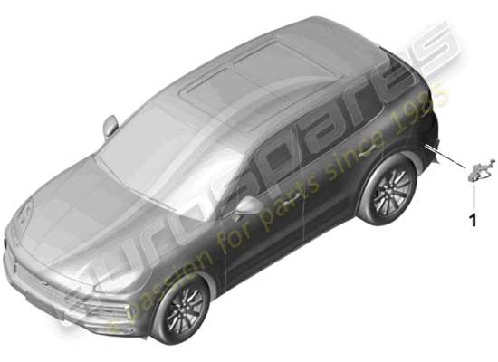 a part diagram from the Porsche Cayenne E3 parts catalogue