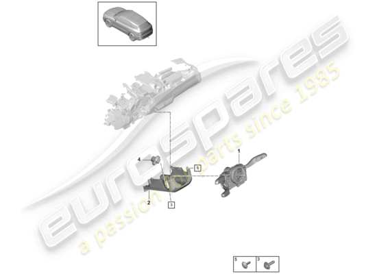 a part diagram from the Porsche Cayenne E3 parts catalogue